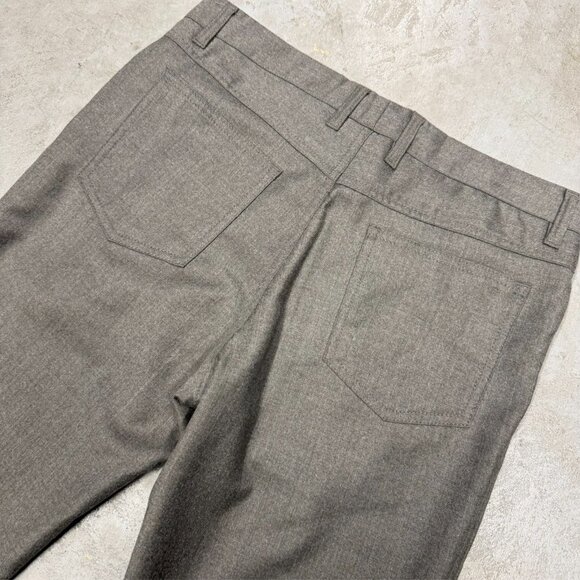 Tombolini 100% Wool Trousers Brown Pants 5 Pocket Chinos Made in Italy 32x31 - Picture 11 of 12